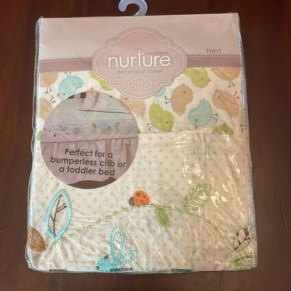 Nurture Imagination Fitted Crib Sheet - Nest